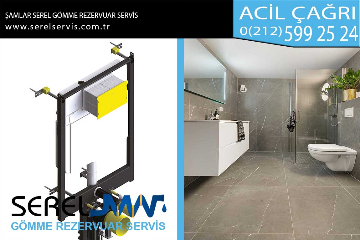 şamlar serel gömme rezervuar servis